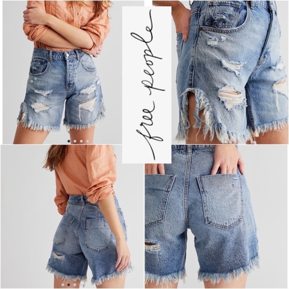 Free People CRVY Boyfriend shorts